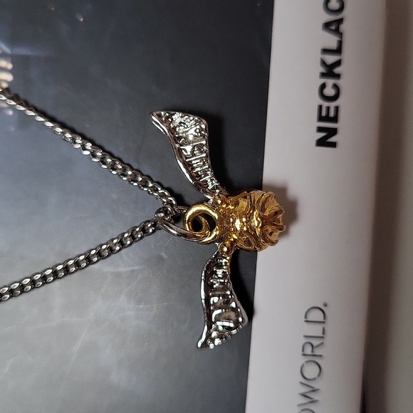 NWT HARRY POTTER Golden Snitch Necklace! - Picture 3 of 4